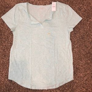 LOFT Blue Sparkly Shirt